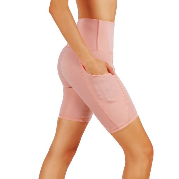 CodeFit Pants - High Waist Side Pocket Yoga Bermuda Shorts